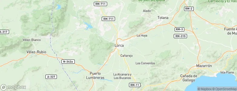 Lorca, Spain Map