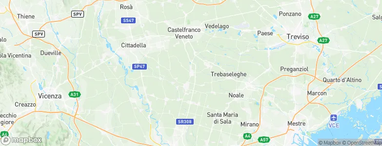 Loreggia, Italy Map