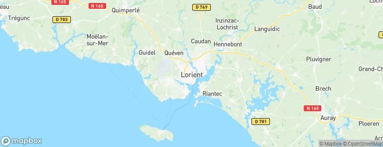 Lorient, France Map