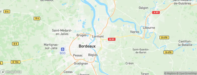 Lormont, France Map