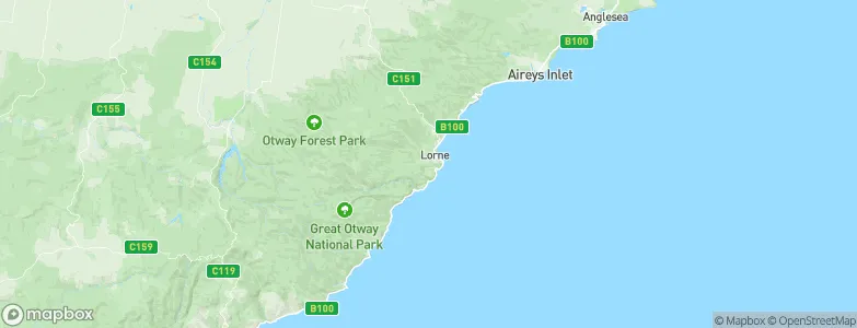 Lorne, Australia Map