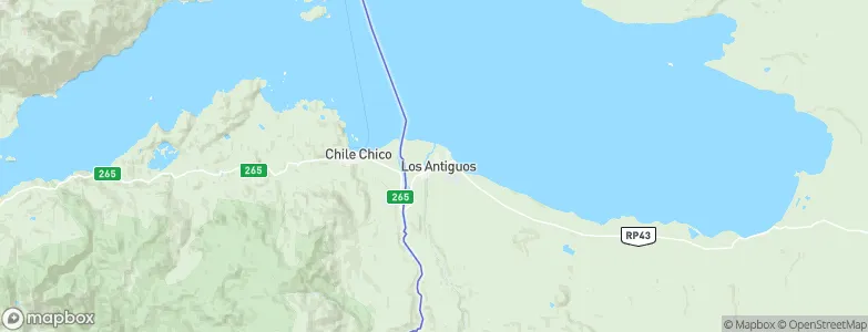 Los Antiguos, Argentina Map