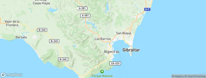 Los Barrios, Spain Map