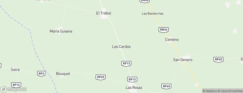Los Cardos, Argentina Map