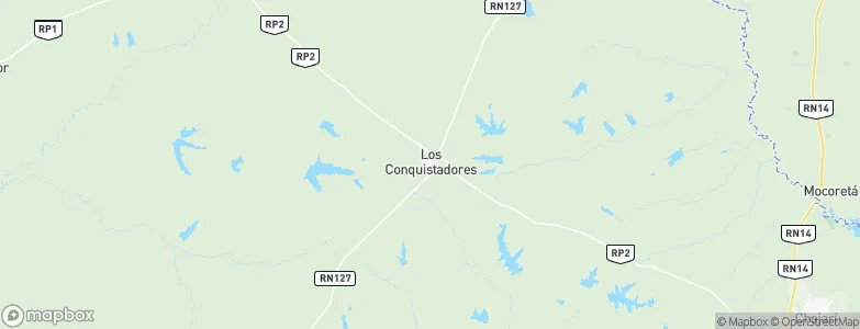 Los Conquistadores, Argentina Map