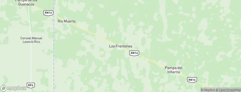 Los Frentones, Argentina Map