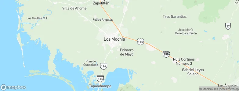 Los Mochis, Mexico Map