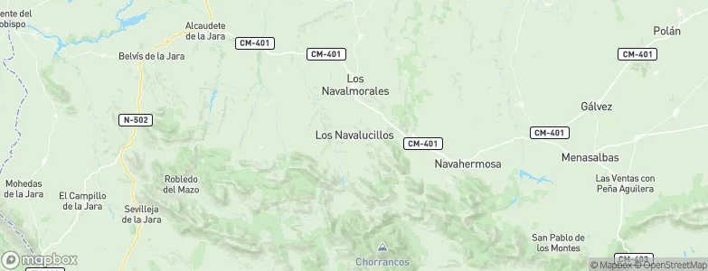 Los Navalucillos, Spain Map