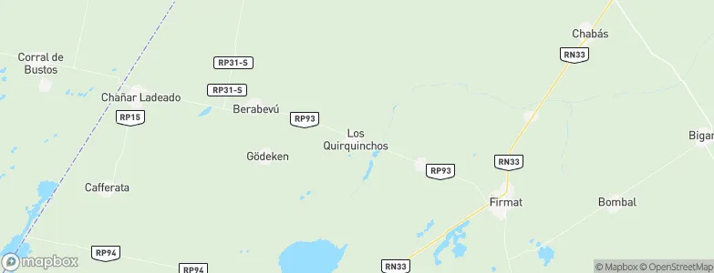 Los Quirquinchos, Argentina Map
