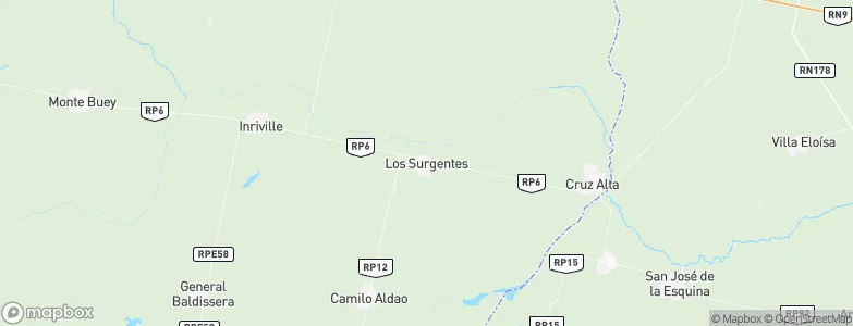 Los Surgentes, Argentina Map