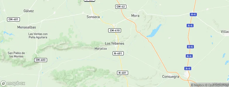 Los Yébenes, Spain Map