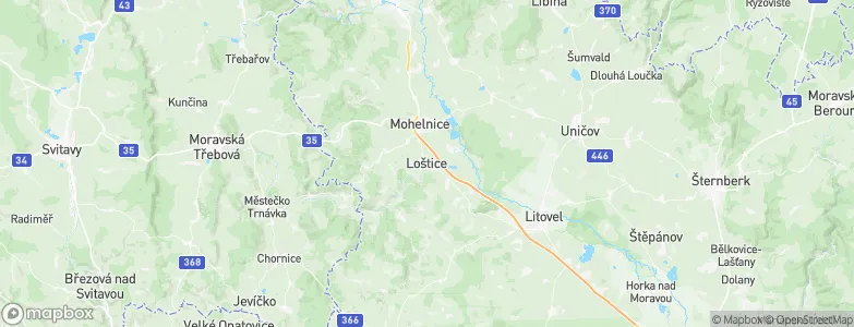 Loštice, Czechia Map