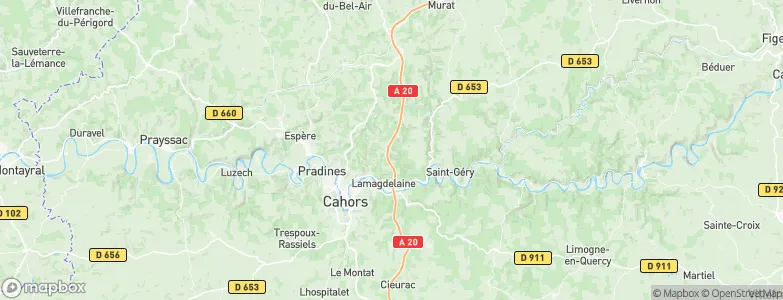 Lot, France Map