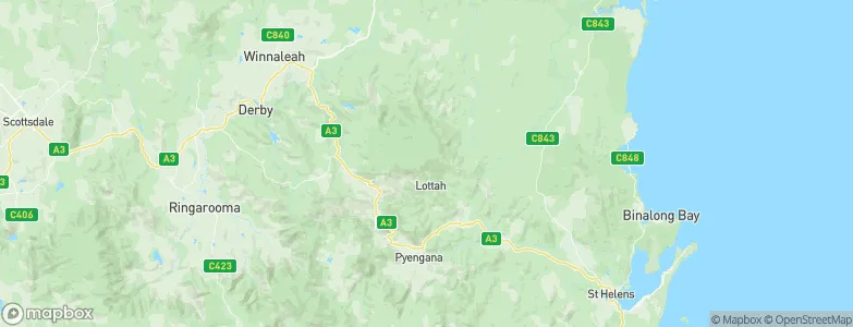 Lottah, Australia Map