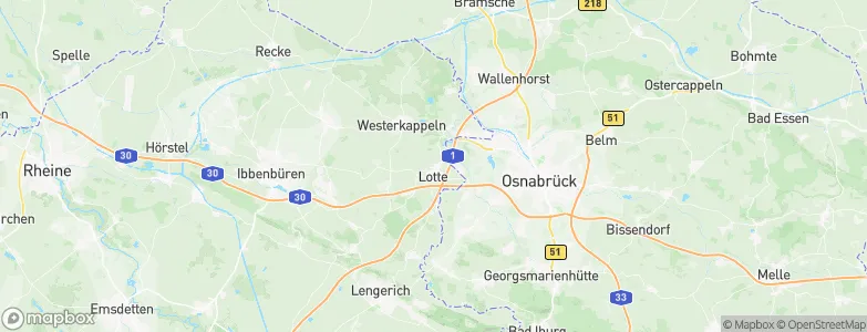 Lotte, Germany Map