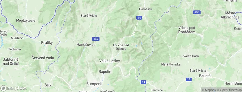 Loučná nad Desnou, Czechia Map