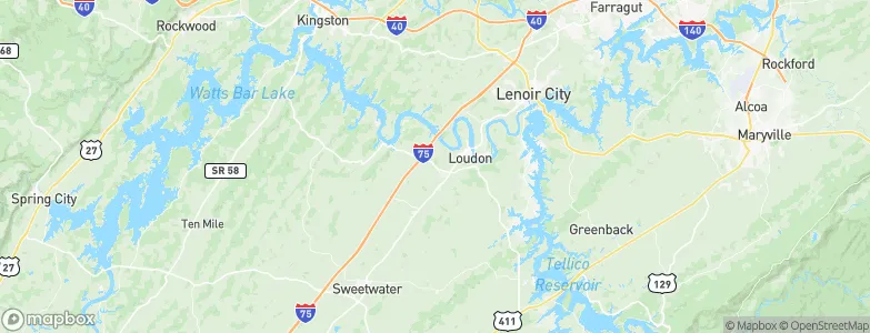 Loudon City Park, United States Map