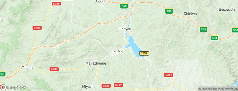 Loufan, China Map