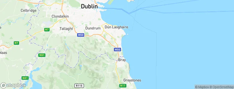 Loughlinstown, Ireland Map