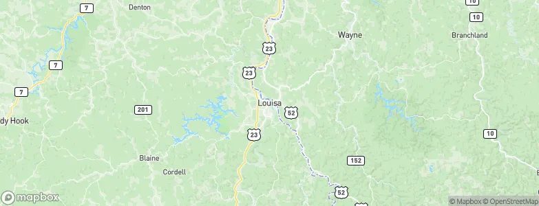 Louisa, United States Map