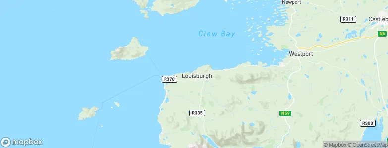 Louisburgh, Ireland Map