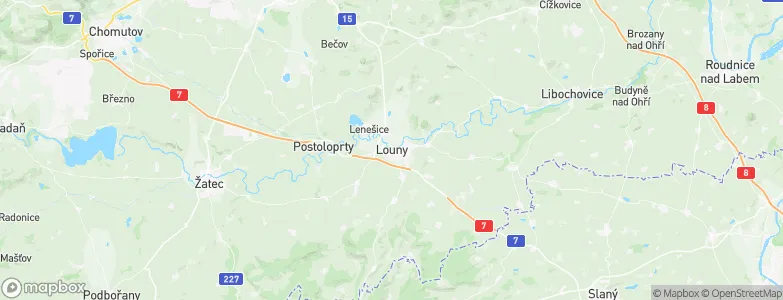 Louny, Czechia Map
