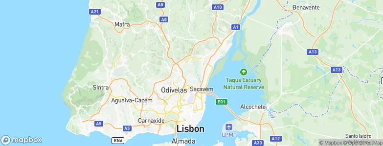 Loures Municipality, Portugal Map