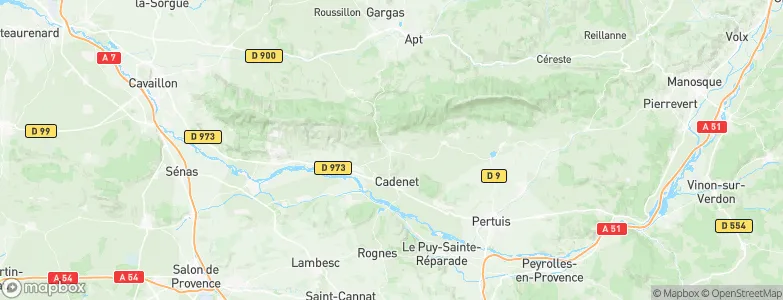 Lourmarin, France Map