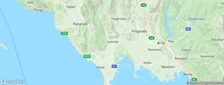 Loúros, Greece Map