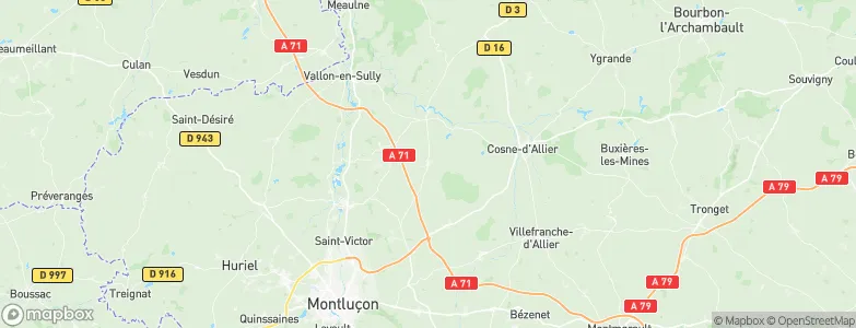 Louroux-Hodement, France Map