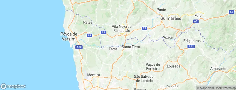 Lousado, Portugal Map