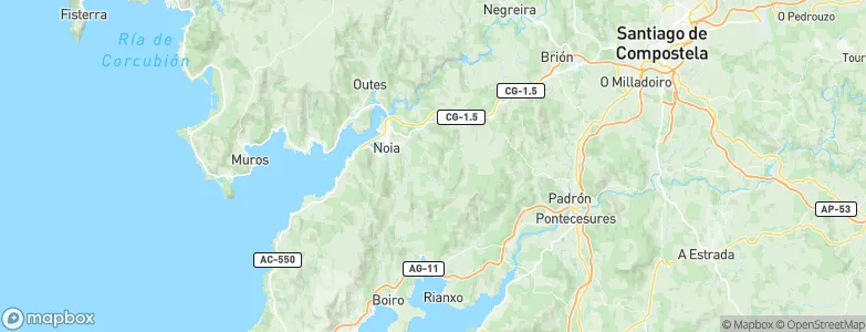 Lousame, Spain Map
