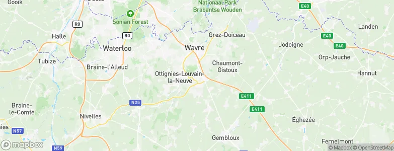 Louvain-la-Neuve, Belgium Map