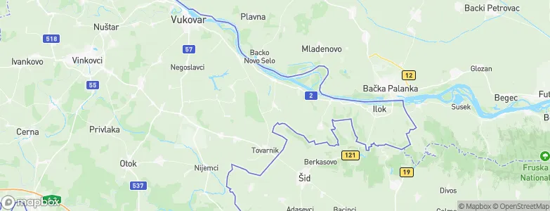 Lovas, Croatia Map