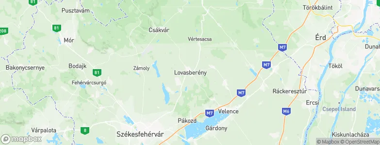 Lovasberény, Hungary Map