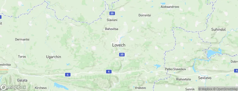 Lovech, Bulgaria Map