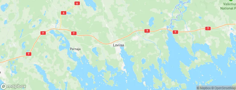 Loviisa, Finland Map