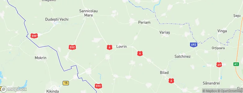 Lovrin, Romania Map