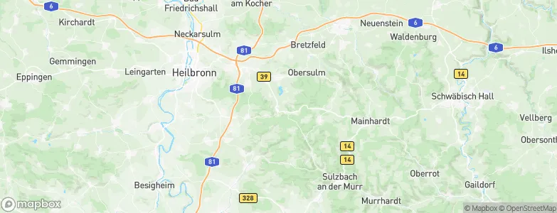 Löwenstein, Germany Map