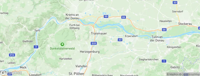 Lower Austria, Austria Map