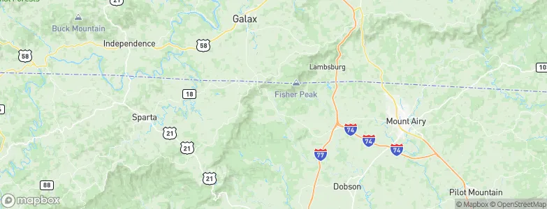 Lowgap, United States Map