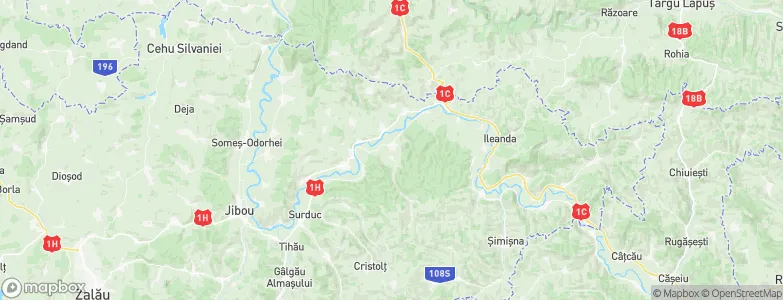 Lozna, Romania Map
