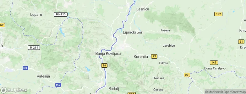 Loznica, Serbia Map