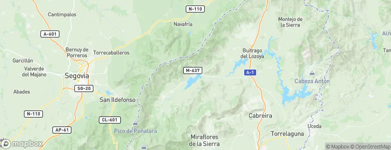 Lozoya, Spain Map