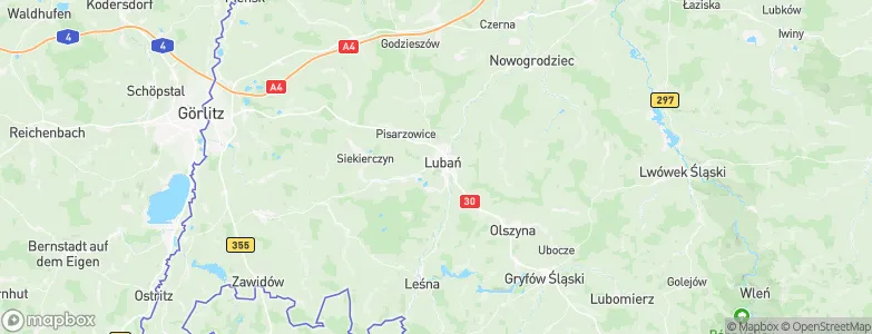 Lubań, Poland Map