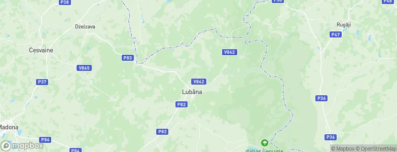 Lubāna, Latvia Map