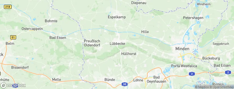 Lübbecke, Germany Map