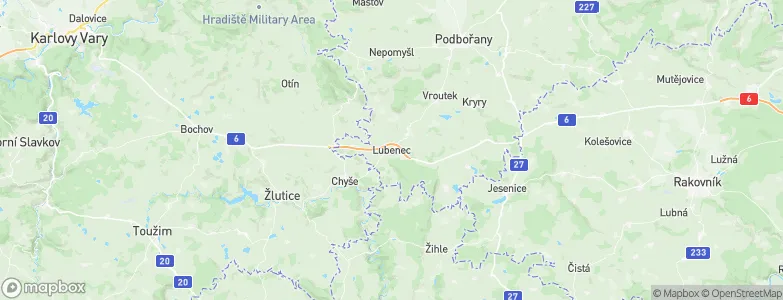 Lubenec, Czechia Map