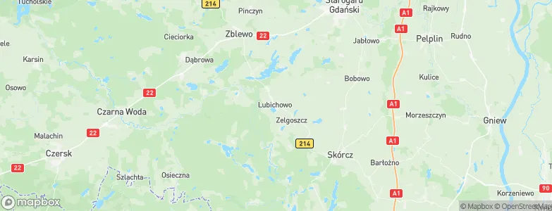 Lubichowo, Poland Map