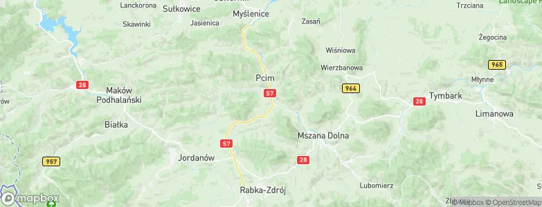 Lubień, Poland Map